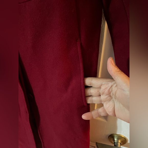 Merona Women's Deep Red Coat - Picture 3 of 8